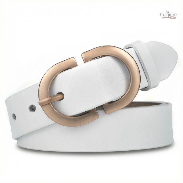 Ceinture cuir ajustable pour femme