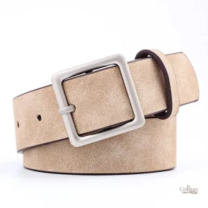 Ceinture en cuir pour femme, style classique