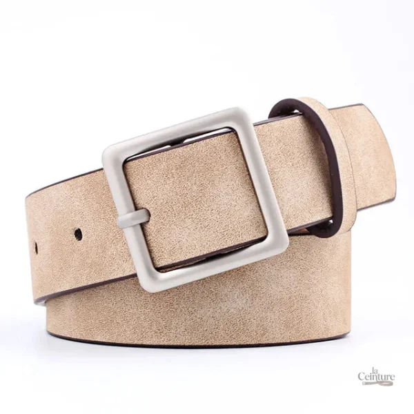 Ceinture en cuir pour femme, style classique