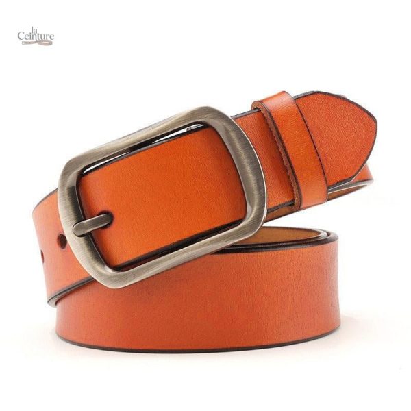 Ceinture en cuir souple pour femme