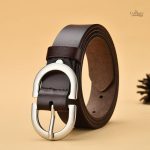 Ceinture en cuir pour femme, modèle chic Lina