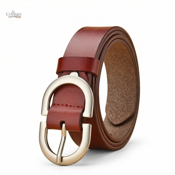 Ceinture en cuir femme, élégant modèle Lina