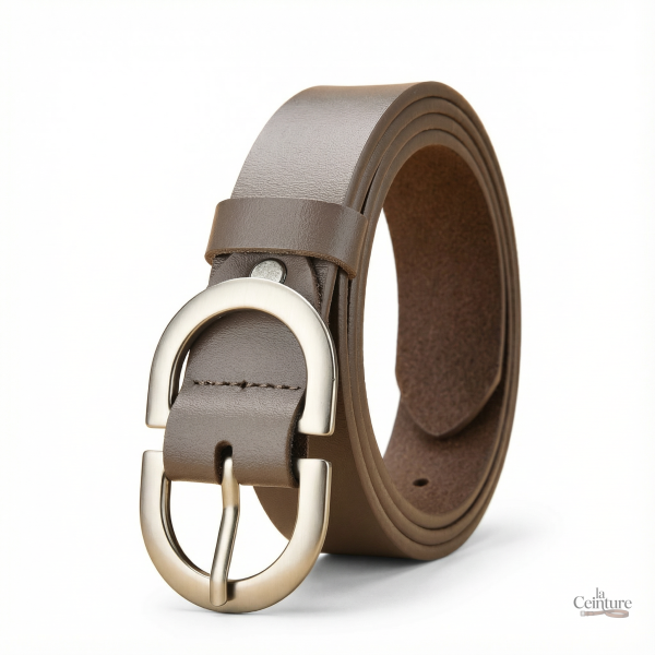 Ceinture de mode en cuir pour femme, modèle Lina