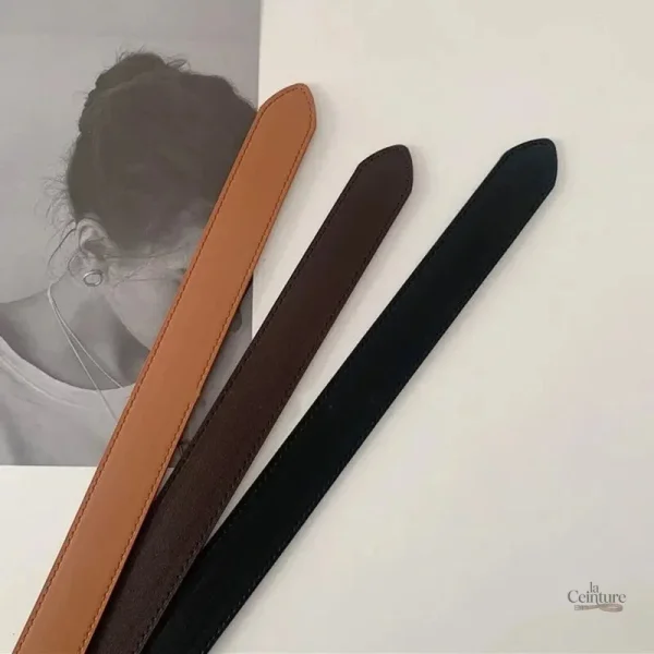 Ceinture en cuir pour femme, modèle Victoria chic