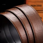 Ceinture réversible en cuir pour homme, style Edgar