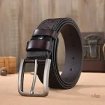 Ceinture en Cuir Vintage pour Homme