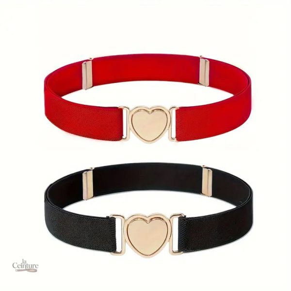 Ceinture fille avec design élastique