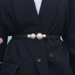 Boucle en perle élégante sur ceinture fine