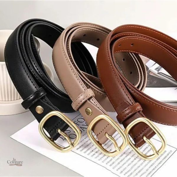 Ceinture femme en cuir souple et durable
