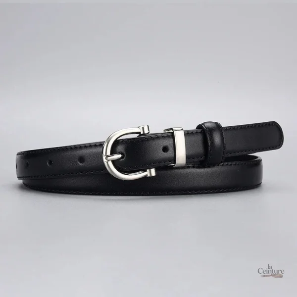 Ceinture fine en cuir pour femme - Béatrice