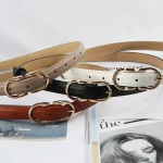 Ceinture fine en cuir, parfait pour toutes les occasions