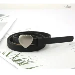 Ceinture fine pour femme en cuir haut de gamme