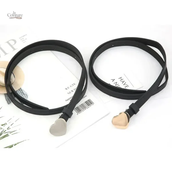 Ceinture en cuir pour femme, modèle Clotilde chic et moderne