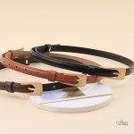 Ceinture cuir femme avec boucle rectangulaire élégante