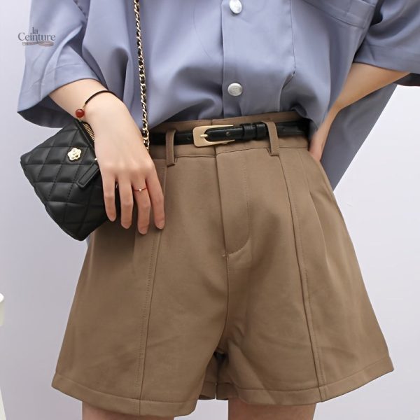 Accessoire mode femme : ceinture fine en cuir