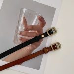 Accessoire mode femme, ceinture fine simili cuir