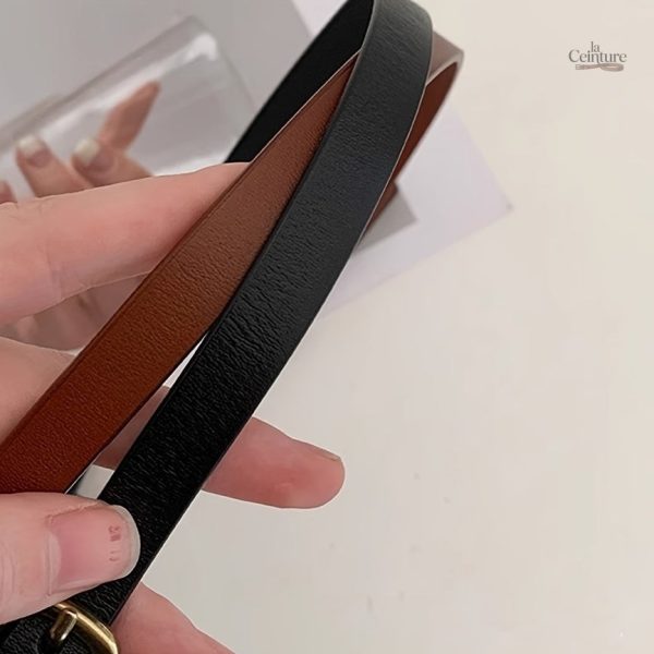 Ceinture simili cuir femme, style vintage