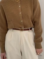 Ceinture mode femme, simili cuir et boucle dorée