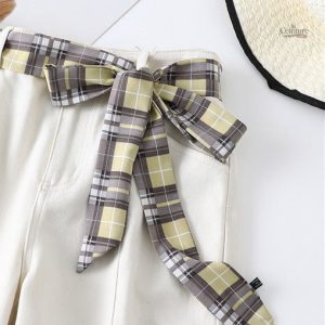 Ceinture à Carreaux en tissu léger - Grenade