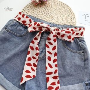 Ceinture foulard avec motifs colorés