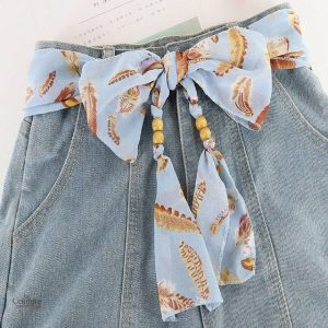 Ceinture foulard à perles en bois - Uppsala