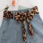 Ceinture tendance avec perles en bois