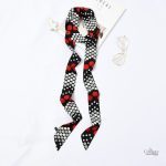 Accessoire mode ceinture foulard à pois