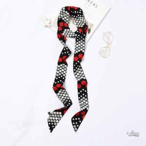 Accessoire mode ceinture foulard à pois