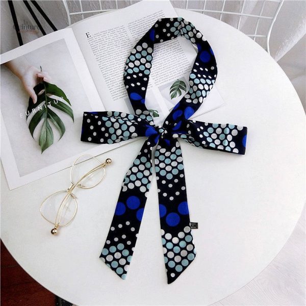 Messine : ceinture foulard élégante à pois