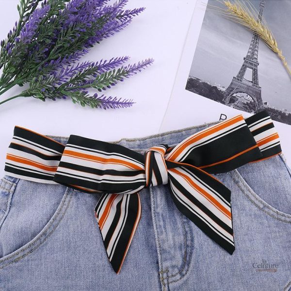 Ceinture Foulard rayé élégante pour accessoiriser