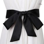 Ceinture Foulard en Satin Uni