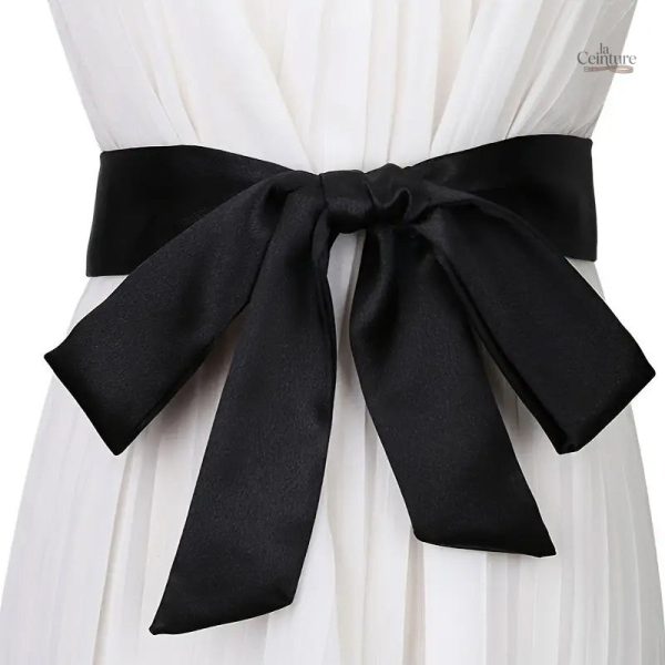 Ceinture Foulard en Satin Uni