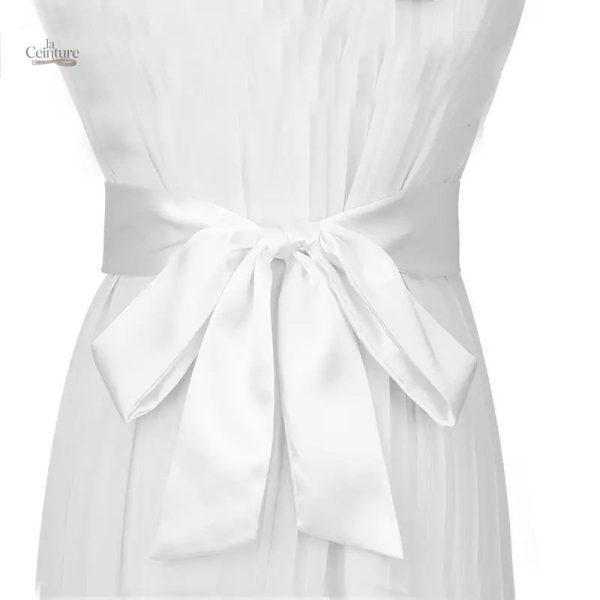 Accessoire mode ceinture foulard satin