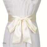 Ceinture foulard satin unie élégante