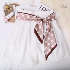 Ceinture en soie avec motif foulard