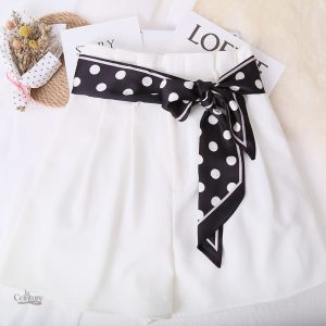 Accessoire mode : ceinture foulard en soie