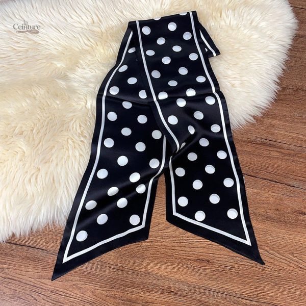 Foulard en soie pour ceinture, style chic