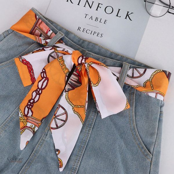 Ceinture en soie avec motif foulard - Mayence