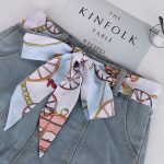 Ceinture foulard en soie élégante et colorée