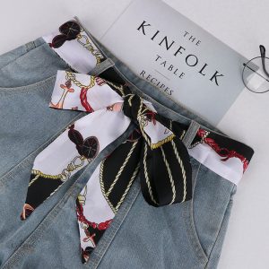 Accessoire chic en soie - ceinture foulard Mayence