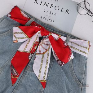 Ceinture en soie, design foulard, style unique