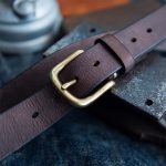 Ceinture en cuir pour homme, design vintage chic