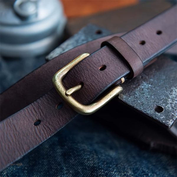 Ceinture en cuir pour homme, design vintage chic