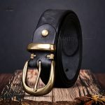 Ceinture vintage en cuir pour une tenue élégante