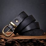 Ceinture en cuir avec design vintage