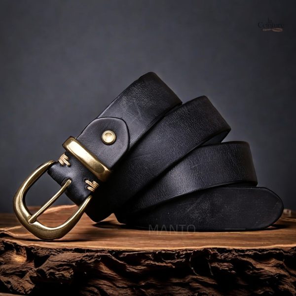 Ceinture en cuir avec design vintage