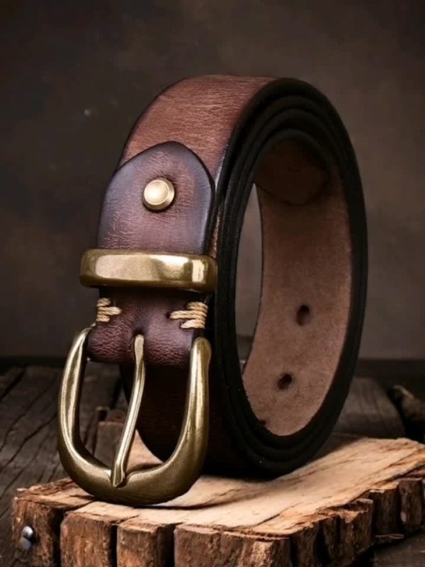 Accessoire mode homme en cuir pleine fleur