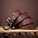 Élégante ceinture en cuir pour homme