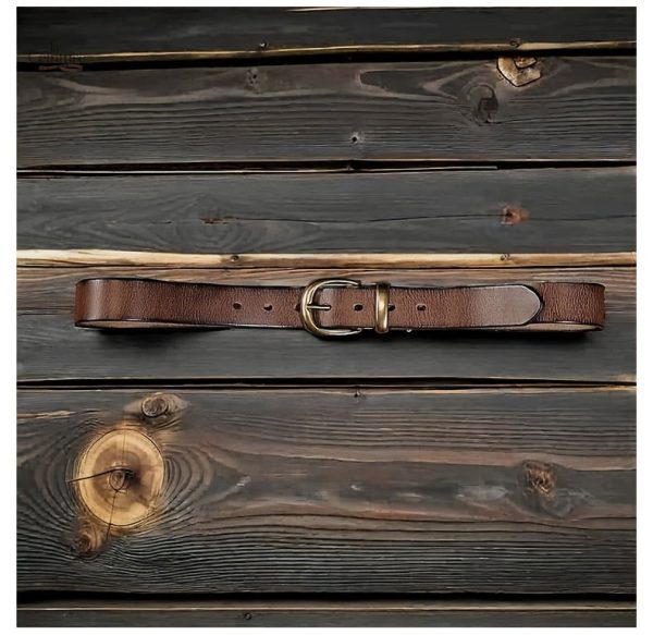 Ceinture avec boucle en métal robuste