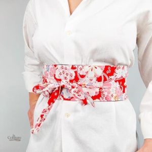 Ceinture Japonaise Brescia en tissu traditionnel